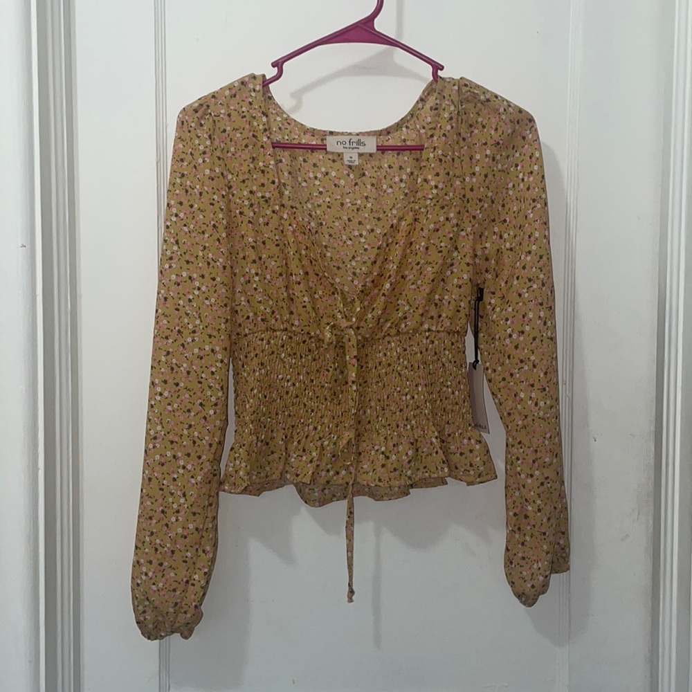 No Frills Yellow long sleeve top